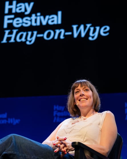 Jess Phillips at the Hay festival on Monday.