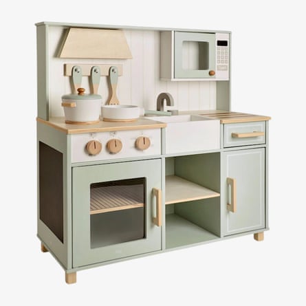 Jojo Maman Bebe Sage Green Henley Camden Wooden Play Kitchen