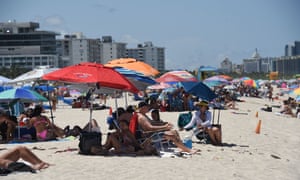 A beach in Miami, Florida on Friday.