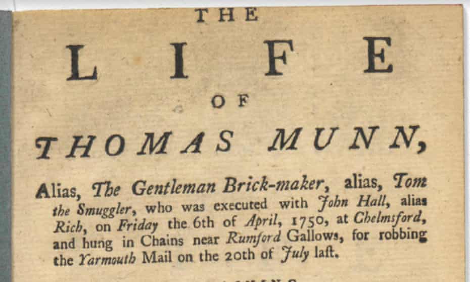 The Life of Thomas Munn, alias, the Gentleman Brick-Maker, alias, Tom the Smuggler, runs to 24 pages.