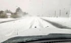 Texas sees snowploughs in May as ‘DVD-sized’ hailstones strike state