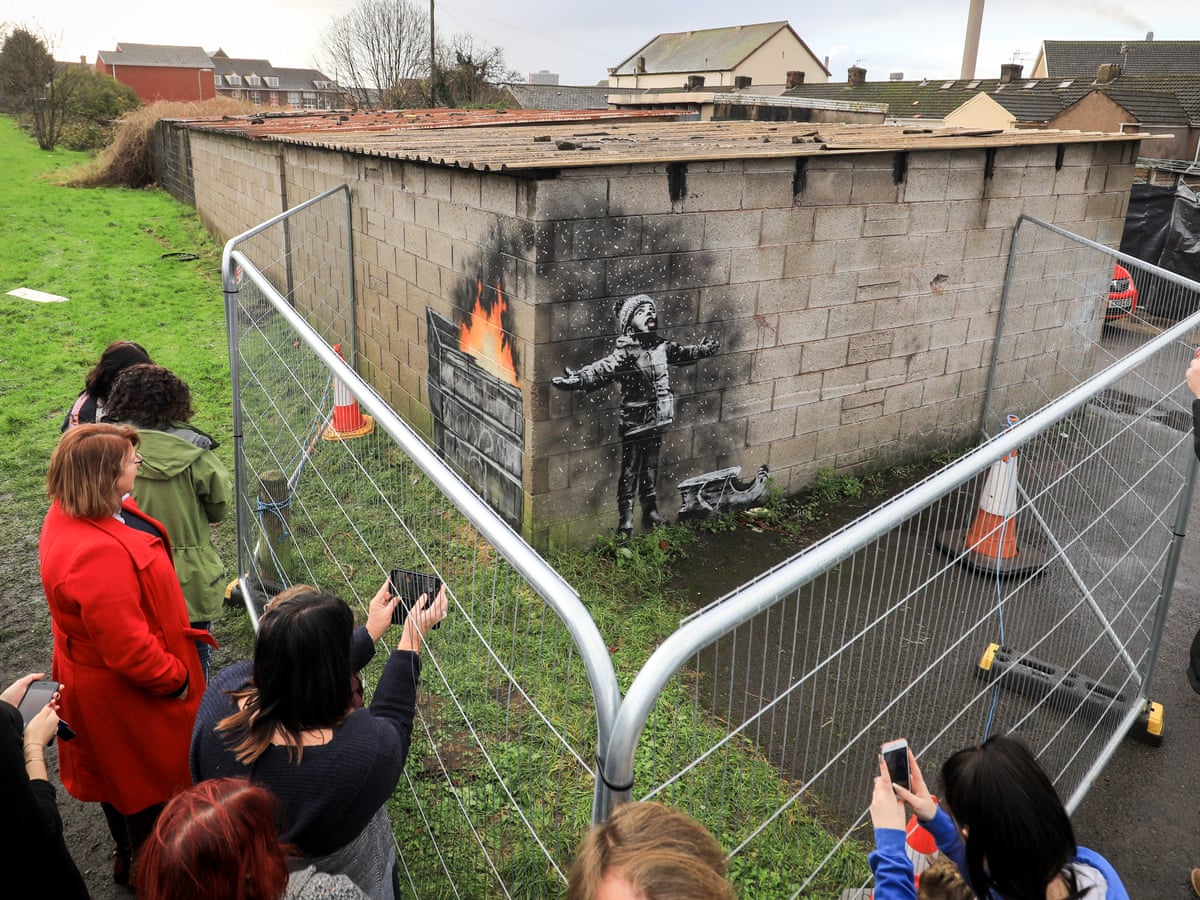 Port Talbot S Banksy To Be Moved To New Street Art Museum Banksy The Guardian Port Talbot S Banksy To Be Moved To New Street Art Museum Banksy The Guardian