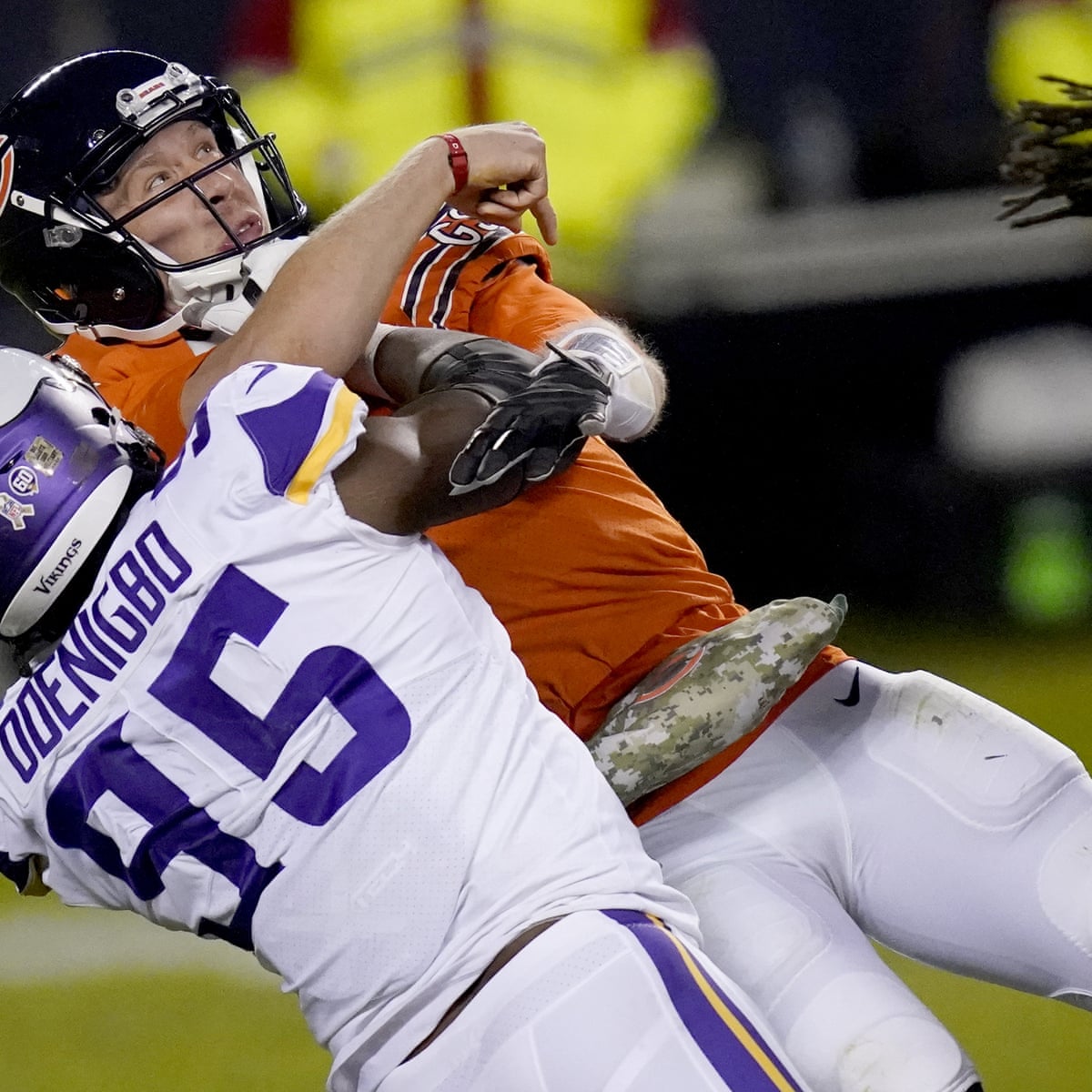 Bears lose Foles and game as Vikings triumph on Monday Night