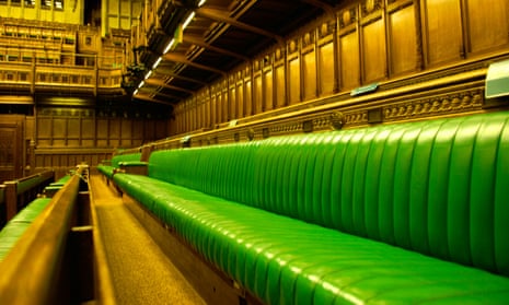 green benches in the house of commons