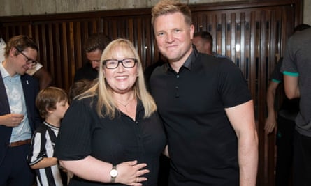 Councillor Karen Kilgour and Eddie Howe