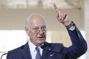 Staffan de Mistura, who set out an optimistic scenario for the end of the Syrian civil war.