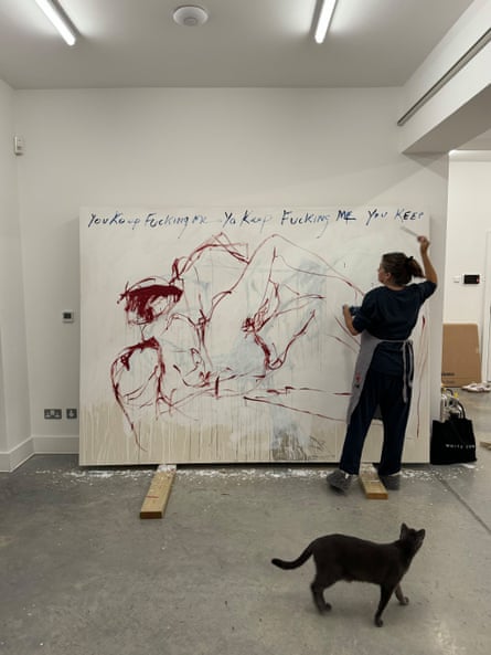 Tracey Emin, January 2024, Margate studio, taken by TE creative director Harry Weller