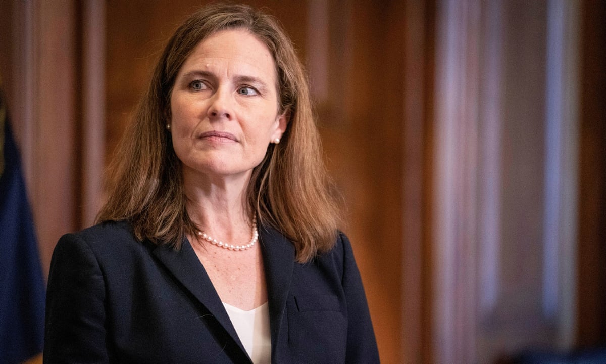 Amy Coney Barrett's past calls into question her pledges of impartiality | Amy Coney Barrett | The Guardian