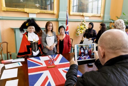 British citizenship ceremony in Bristol.