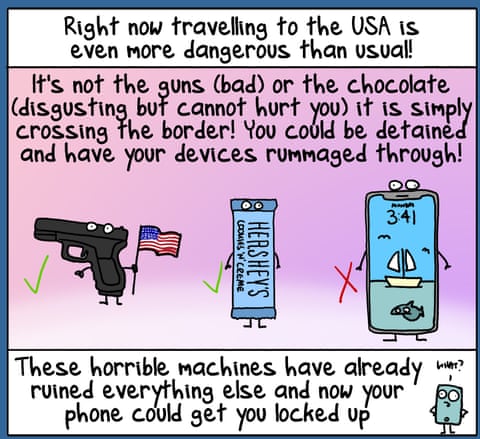 Cartoon by First Dog on the Moon titled USA Phone, panel 2