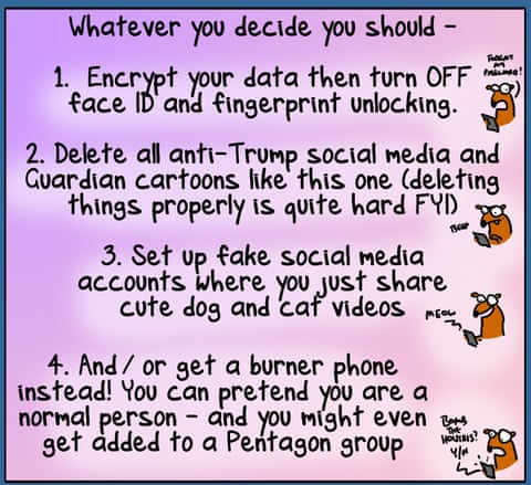 Cartoon by First Dog on the Moon titled USA Phone, panel 5