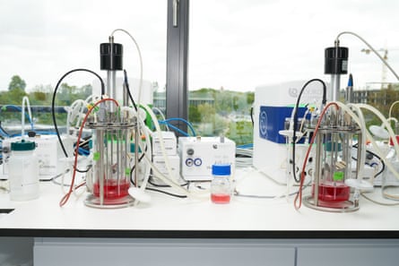 Scientific apparatus in the labs at Bluu Seafood