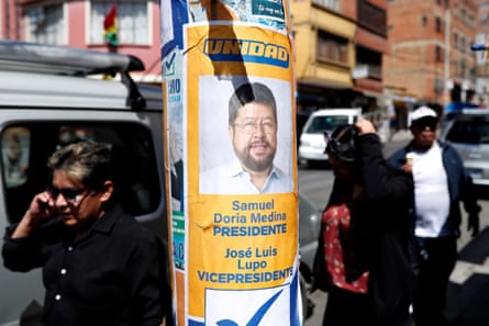 an election poster on a lamp-post