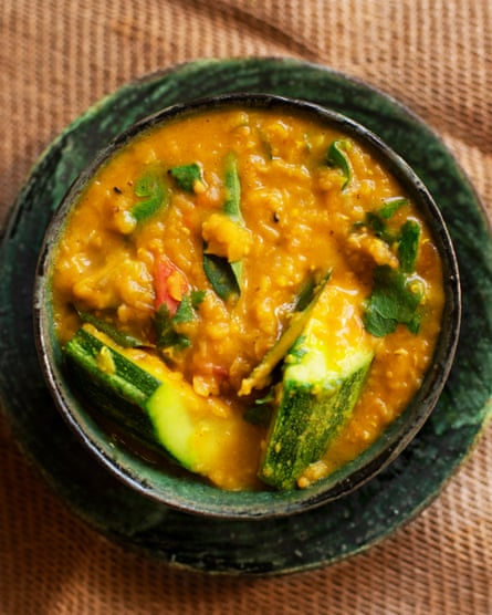 Feel my pulse: courgettes with lentils.