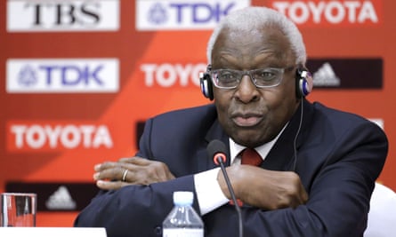 How Lamine Diack S 16 Year Reign In Charge Of Iaaf Led To A Jail Term Lamine Diack The Guardian
