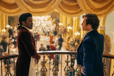 Uncompromisingly queer … The Doctor (Ncuti Gatwa) and Rogue (Jonathan Groff).
