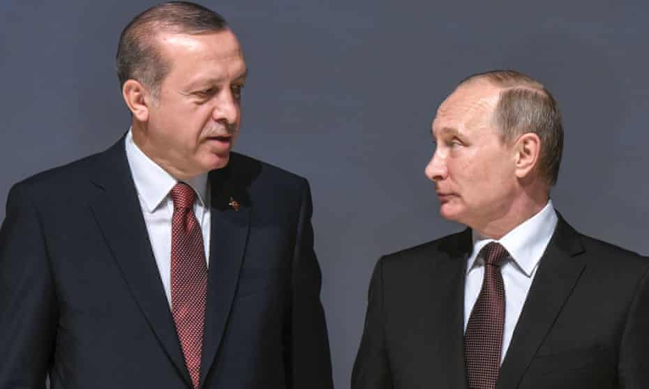 Recep Tayyip Erdoğan and Vladimir Putin