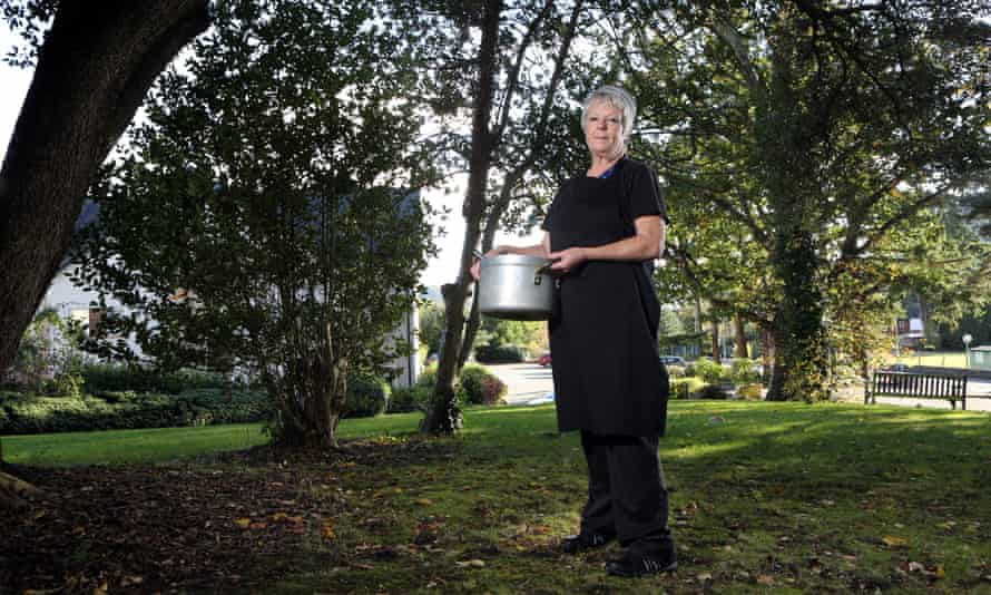 Sharon Williams with crockery pot