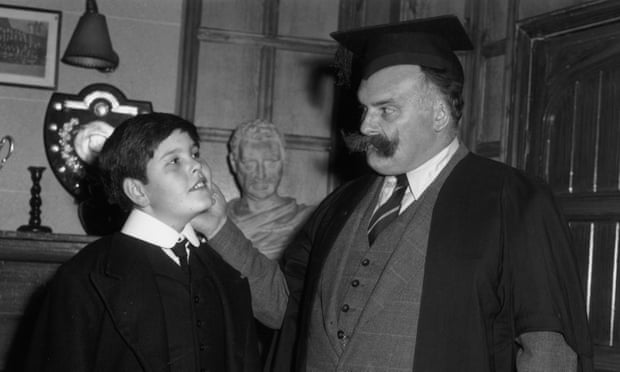 Jimmy Edwards as the headmaster in Whack-O! The series was written by Denis Norden and Frank Muir and first aired in 1956.