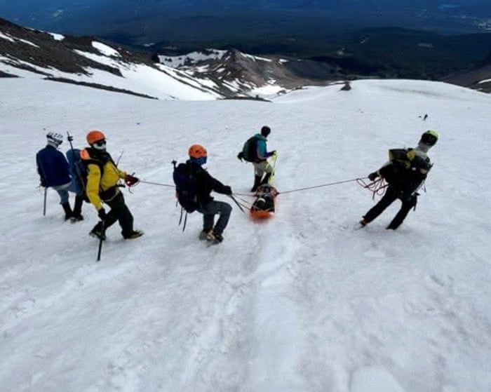 Novice climber rescued after surviving 1,500ft fall down California mountain