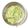 Frying the leeks