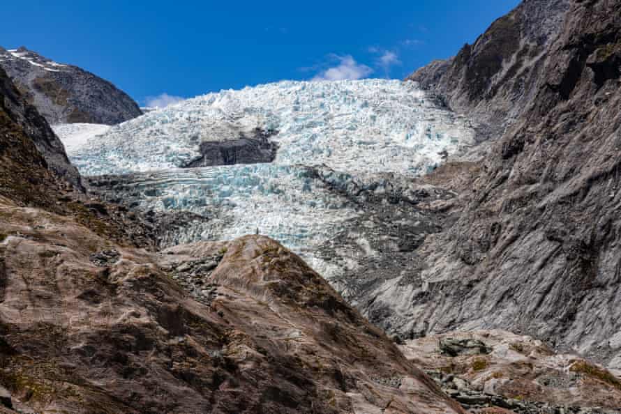 The retreating Fox glacier.