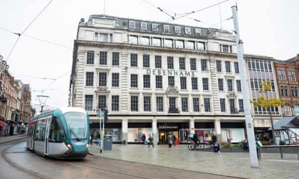 Debenhams store in nottingham city center, closed as of May 2021.