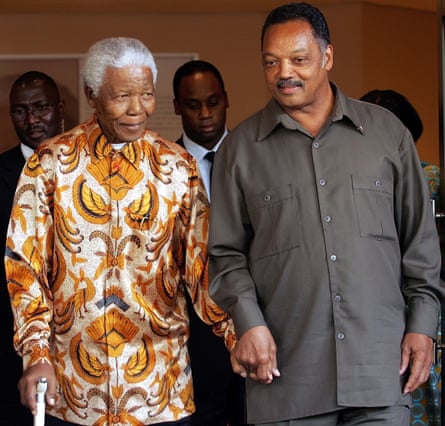 With Nelson Mandela in 2005.