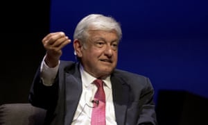 Andrés Manuel López Obrador speaks during a campaign event attended by students at the Monterrey Institute of Technology and Higher Education in Monterrey last month.