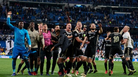 Real Madrid ‘devastated’ as jubilant Ajax fans celebrate shock 4-1 win – video