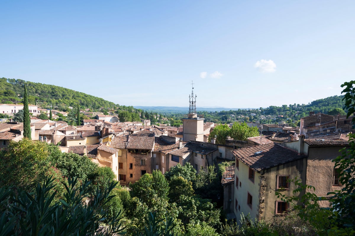 View of the Provençal village of Cotignac.