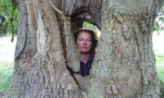 Lisa Samson with an ash tree