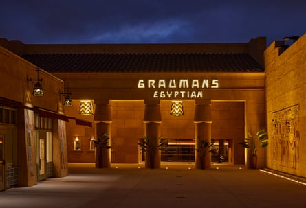 The renovated courtyard of the Egyptian Theater.