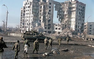 In a photo provided by the Ukrainian Military Defence, the destruction of the city’s main administrative building by a Russian airstrike is seen.