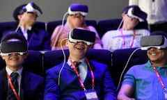 People testing VR