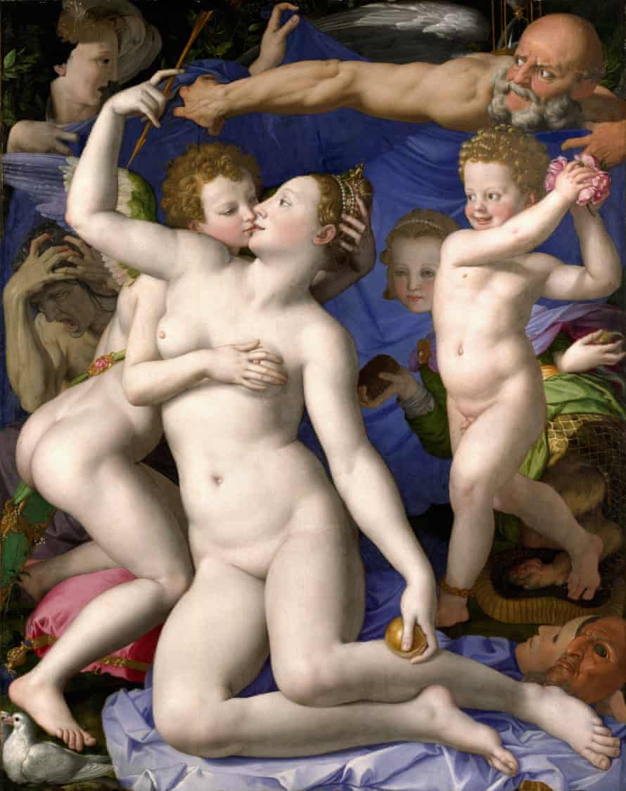 Agnolo Bronzino, An Allegory with Venus and Cupid, as it was meant to be seen.
