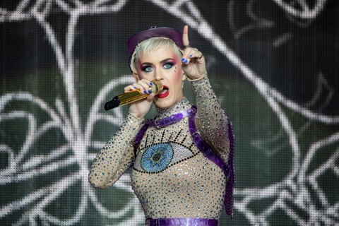 Katy Perry. Glastonbury Festival. Photograph by David Levene 24/6/17