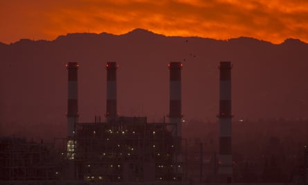 The gas-powered Valley Generating Station in the San Fernando Valley on 10 March 2017. Trump officials have been attempting to create a coronavirus relief program for oil and gas corporations.