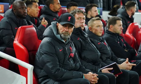Jürgen Klopp contemplates the 2-5 hammering against Real Madrid that almost certainly means his side will be exiting the Champions League.
