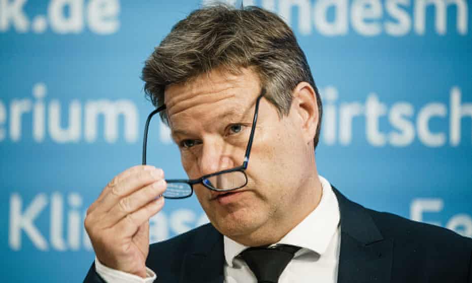 Robert Habeck, the German minister for economic and energy affairs