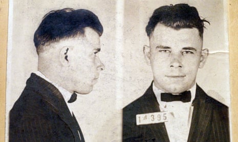 Booking shots of John Dillinger as a 21-year-old in 1924. 