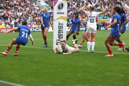 Meg Jones of England scores