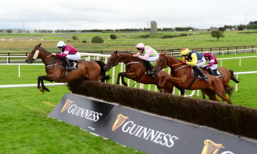 2nd Lieutenant (left) leads the way at Leopardstown in July 2020