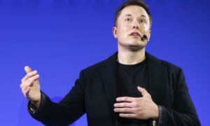 Elon Musk on stage