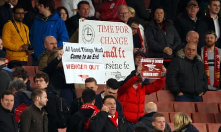 Arsenal supporters protest