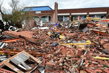 building wreckage