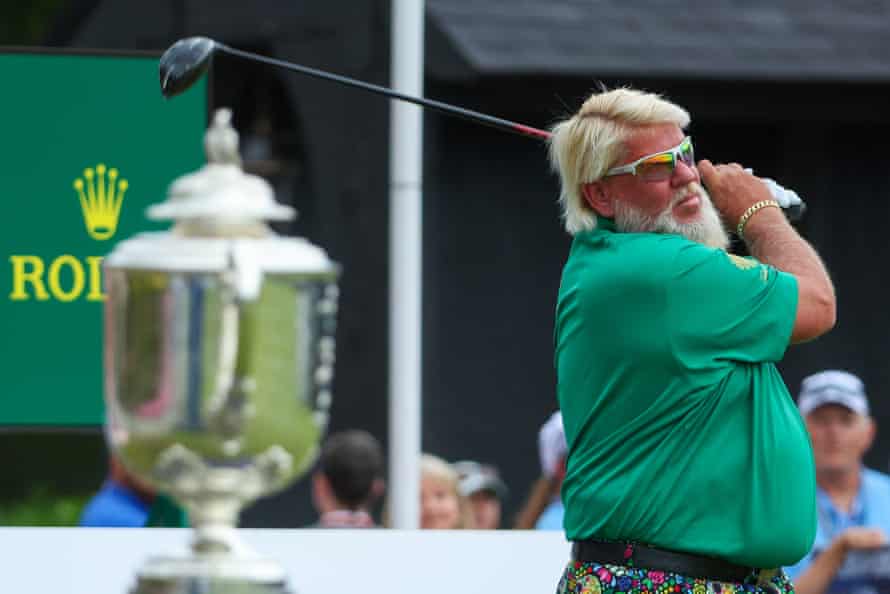 John Daly hits the first blow of the tournament.