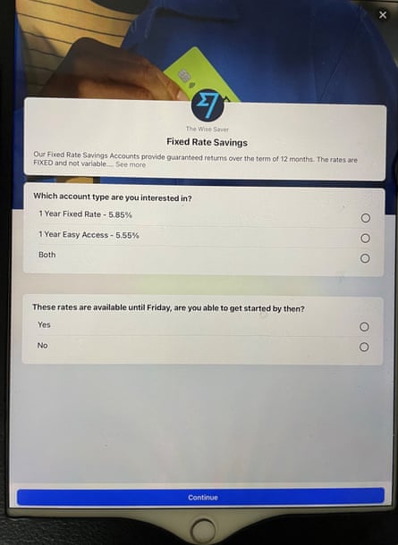 Fake Wise advert