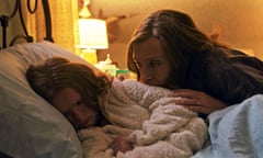 Genetic curse … Milly Shapiro and Toni Collette in Hereditary.