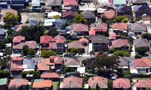 An aerial view of houses in Macot in Sydney, Australia, 26 December 2018.